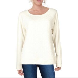 32 Degrees Heat by Weatherproof Womens Ivory Sweatshirt Loungewear XXL.